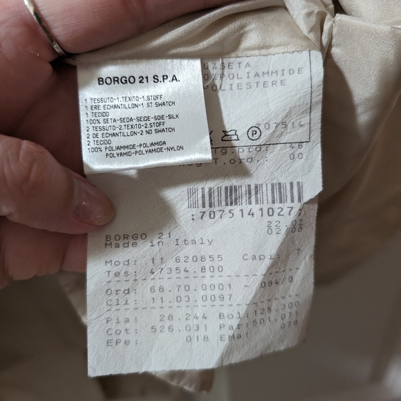 Giorgio Armani taupe strap detail peplum corset top with zip front - Picture 5 of 6